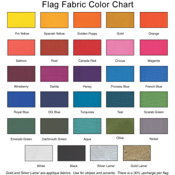 Three Color Horizontal Drape Flag F110