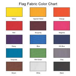 One Color Drape Flag F107