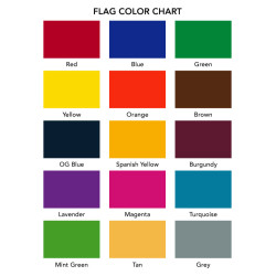 One Color Drape Flag F107