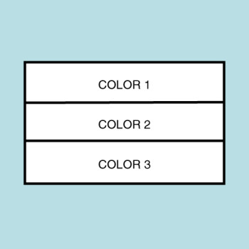 Three Color Horizontal Flag F105