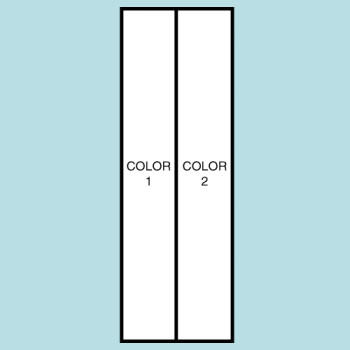 Two Color Vertical Drape Flag F109