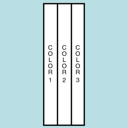 Three Color Vertical Drape Flag F111