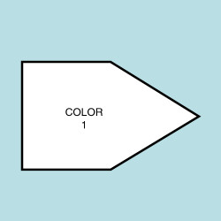 Solid Color Point Flag F190