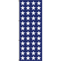 Navy Blue With White Stars Flag