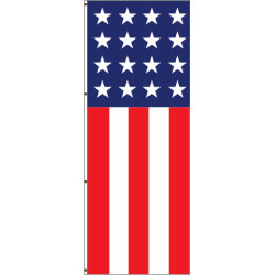 Vertical Stars and Stripes Flag