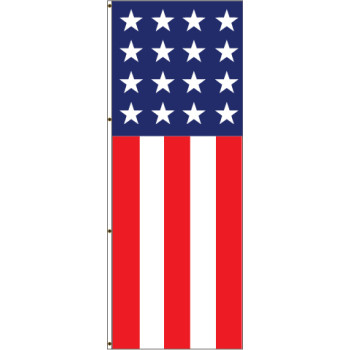 Vertical Stars and Stripes Flag