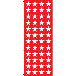 Red with White Stars Flag
