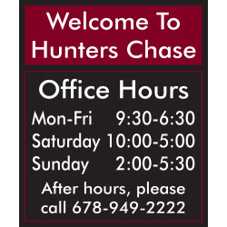 Vertical Office Hours Sign