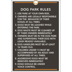 Dog Park Rules