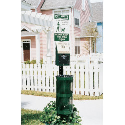 Pet Station with Aluminum Receptacle