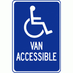 Handicap Van Accessible Sign