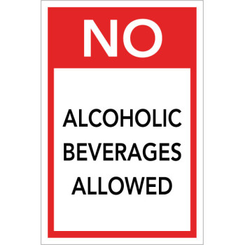 No Alcoholic Beverage Sign
